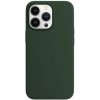 Pouzdro a kryt na mobilní telefon Apple Pouzdro SES Magnetic Leather MagSafe kožené Apple iPhone 13 Pro - tmavě zelené