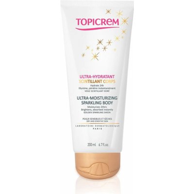 Topicrem UH BODY Ultra-Moisturizing Sparkling Body intenzivně hydratační tělové mléko se třpytkami 200 ml – Zboží Dáma