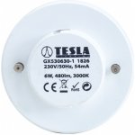 TESLA lighting Tesla LED žárovka, GX53, 6W, 230V, 480lm, 25 000h, 3000K teplá bílá, 180st – Sleviste.cz