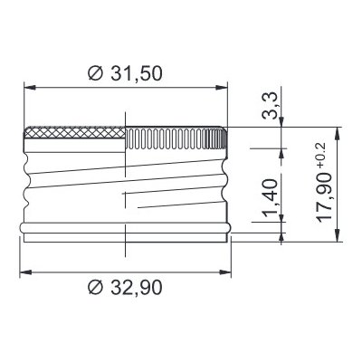 Uzávěr na lahve šroubovací 31,5x18 FALC černý – Zboží Dáma