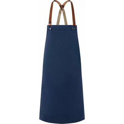 Karlowsky Pohodlná zástěra s popruhy přes ramena pro odlehčení při práci modrá námořní Pantone 2380C 70x85cm KY054 – Hledejceny.cz