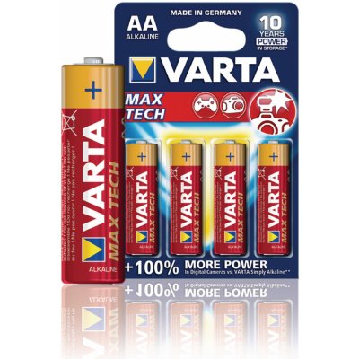 Varta Max Tech AA 4ks VARTA-4706/4B – Zbozi.Blesk.cz