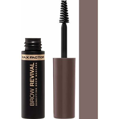 Max Factor Brow Revival řasenka na obočí s oleji a vlákny pro oživení 005 Black Brown 4,5 ml – Sleviste.cz