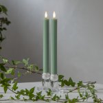 Star trading LED dekorační svíčka FLAMME STRIPE SET 2ks V.25cm zelená – Hledejceny.cz