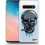 Pouzdro Picasee silikonové Samsung Galaxy S10 G973 - EARTH - Lebka 3.0 čiré – Sleviste.cz