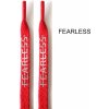 Tkanička Blingstar s nápisem Fearless červené