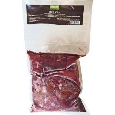 Yoggies B.A.R.F. Krůtí játra 1 kg – Zboží Mobilmania