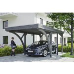 SKAN HOLZ Přístřešek na auto Friesland 314 x 555 cm břidlicově šedý – Hledejceny.cz