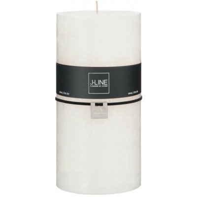 Válcová jemně krémová svíčka XXL - 10*10*20 cm - J-Line by Jolipa – Hledejceny.cz