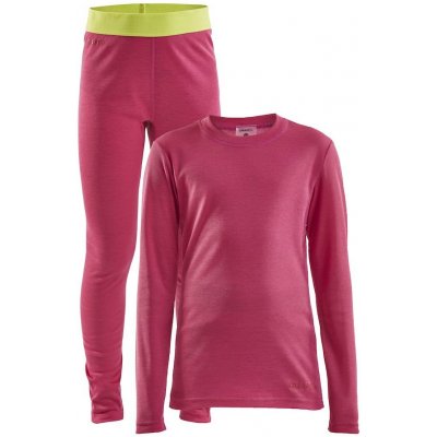 Craft Core Set Warm Baselayer Junior růžová – Zboží Dáma