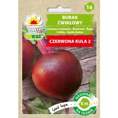 ČERVENÁ ŘEPA ODRŮDA ČERVENÁ KOULE – VÝSEVNÝ PÁSEK 6 METRŮ /120 SEMEN/ – Zboží Mobilmania