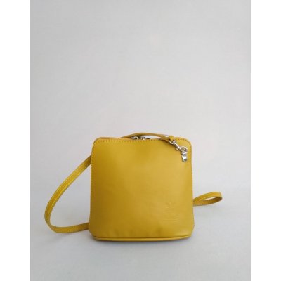 Kožená kabelka přes rameno 10-83 žlutá – Zboží Mobilmania