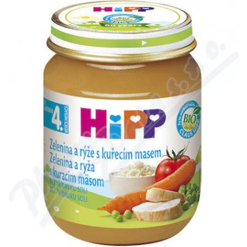 HiPP zeleninová omáčka s rýží a kuřetem 125 g