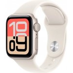 Apple Watch SE 3 (2025) Cellular 40mm Starlight Aluminium Case with Starlight Sport Band M/L MEP74WF/A – Zboží Živě