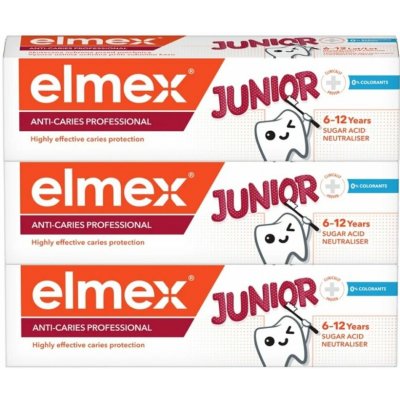 Elmex Junior Professional Trio 3 x 75 ml – Hledejceny.cz