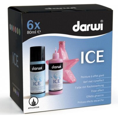 DARWI ICE Satinovací na sklo s ledovým efektem 80 ml zlatá