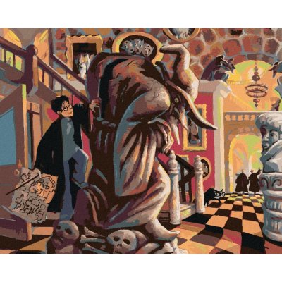 Zuty Harry potter a pobertův plánek 40 x 50 cm vypnuté plátno na rám 8596530132899 – Zboží Dáma
