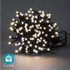 Vánoční osvětlení SmartLife NEDIS Wi-Fi chytré dekorativní LED teplá bílá 100 LED's Android & iOS Nedis® 10 m
