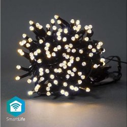 SmartLife NEDIS Wi-Fi chytré dekorativní LED teplá bílá 100 LED's Android & iOS Nedis® 10 m