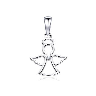 Nubis Stříbrný přívěšek andělíček NB 4347 – Zboží Mobilmania