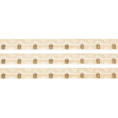 Lemovací pruženka - krémová - ananas - 15 mm - 5 m – Zboží Mobilmania