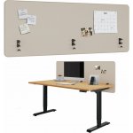 Ergotopia Focus Plus akustická stolní přepážka 160 × 60 cm béžová RGOFOC – Hledejceny.cz