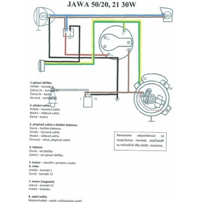 Elektroinstalace (30W) - JAWA 50 20-23A – Zbozi.Blesk.cz