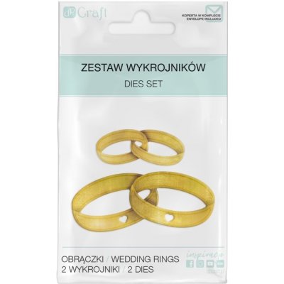 DP Craft Výžezové šablony snubní prsteny 2 ks – Hledejceny.cz