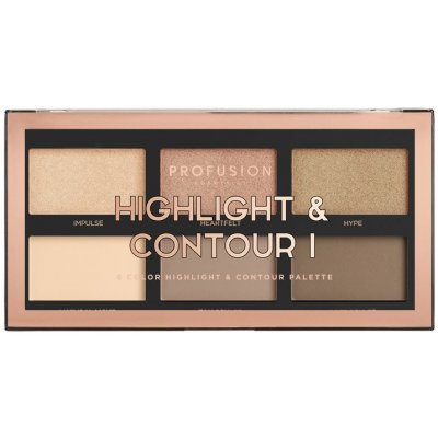 Profusion rozjasňující paletka Highlight&Contour I 20 g – Zboží Dáma