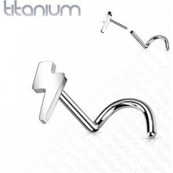 Šperky4U Push In piercing do nosu titan TIT1181