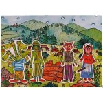 Marionetino Sada loutek a kulis Drak, Čert, Ježibaba, Vodník, Hluboký les, Paseka – Zboží Dáma