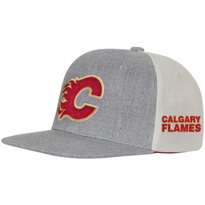NHL Outerstuff Calgary Flames Ace In The Hole Flatbrim Snapb JR šedá – Sleviste.cz
