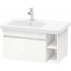Koupelnový nábytek Duravit DuraStyle - Umyvadlová skříňka 398x730x448 mm, 1 zásuvka, lesklá bílá DS639402222