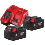 Milwaukee M18 NRG-402, 2 x 4.0Ah 4933459215 – Zboží Mobilmania