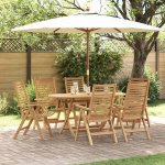 OMAXI 598073 Zahradní křeslo 6 ks Hnědá 52 x 64.5 x 108 cm – Hledejceny.cz