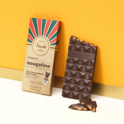 Venchi čokoláda Nougatine karamel & lískový oříšek 100 g – Zboží Mobilmania