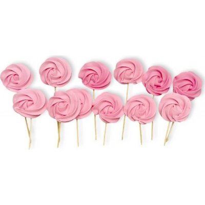 Cukrová lízátka růžová 12ks - I LOVE CAKES – Sleviste.cz