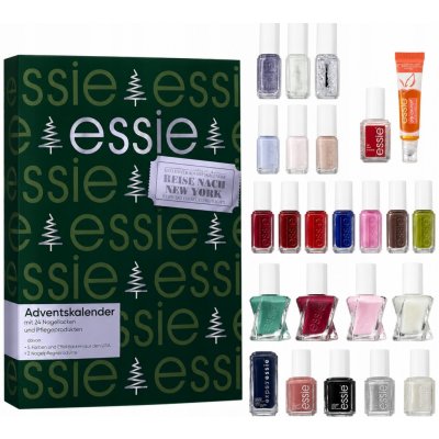 Adventní kalendář Essie s 24 laky na nehty a péčí o ně – Hledejceny.cz