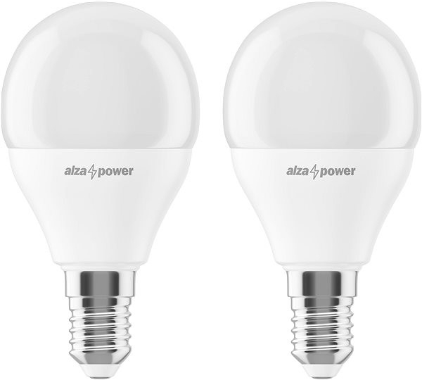 Alzapower LED 8-55W, E14, P45, 2700K, set 2ks 2ks