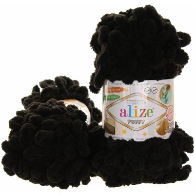 Alize Puffy 1060 hnědočerná – Zboží Dáma