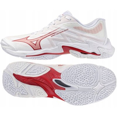 Mizuno Wave Lightning Elite W White/Rose Elegance/Lava Falls – Zboží Dáma