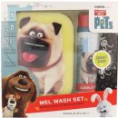 Universal The Secret Life Of Pets Mel Wash pěna do koupele 250 ml + mycí houba dárková sada