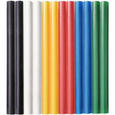 FESTA Tyčinky do tavné pistole - barevné varianta: FESTA 89990, barevné 11x200 mm, ø 11,2 mm, 10 ks – Sleviste.cz