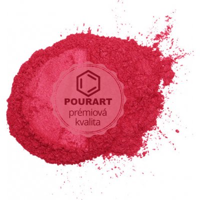 PourArt Metalický prášek DK4625 Pearl Punch Red 10 g – Zboží Dáma