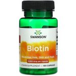 Swanson Biotin 5000 ug 100 veganských kapslí – Hledejceny.cz