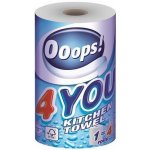 Ooops! 4You Kuchyňské utěrky 2vrstvé 200 útržků 1 role – Sleviste.cz
