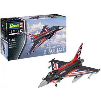 Revell Plastic ModelKit letadlo 03820 Eurofighter Jack černá 1:48