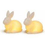 SIRIUS LED svíčka králík bílá sada 2 kusy 10 cm – Sleviste.cz