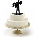 Silueta novomanželů v náručí - svatební figurky na dort - Modecor – Zboží Mobilmania