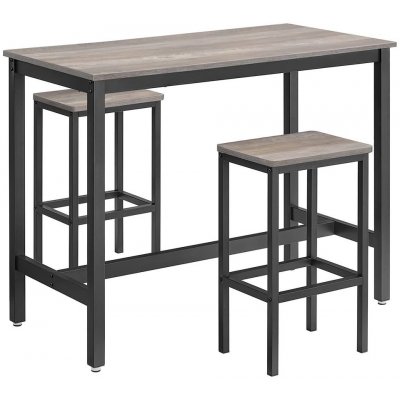 Vasagle Barový stůl se 2 barovými stoličkami – Zboží Mobilmania